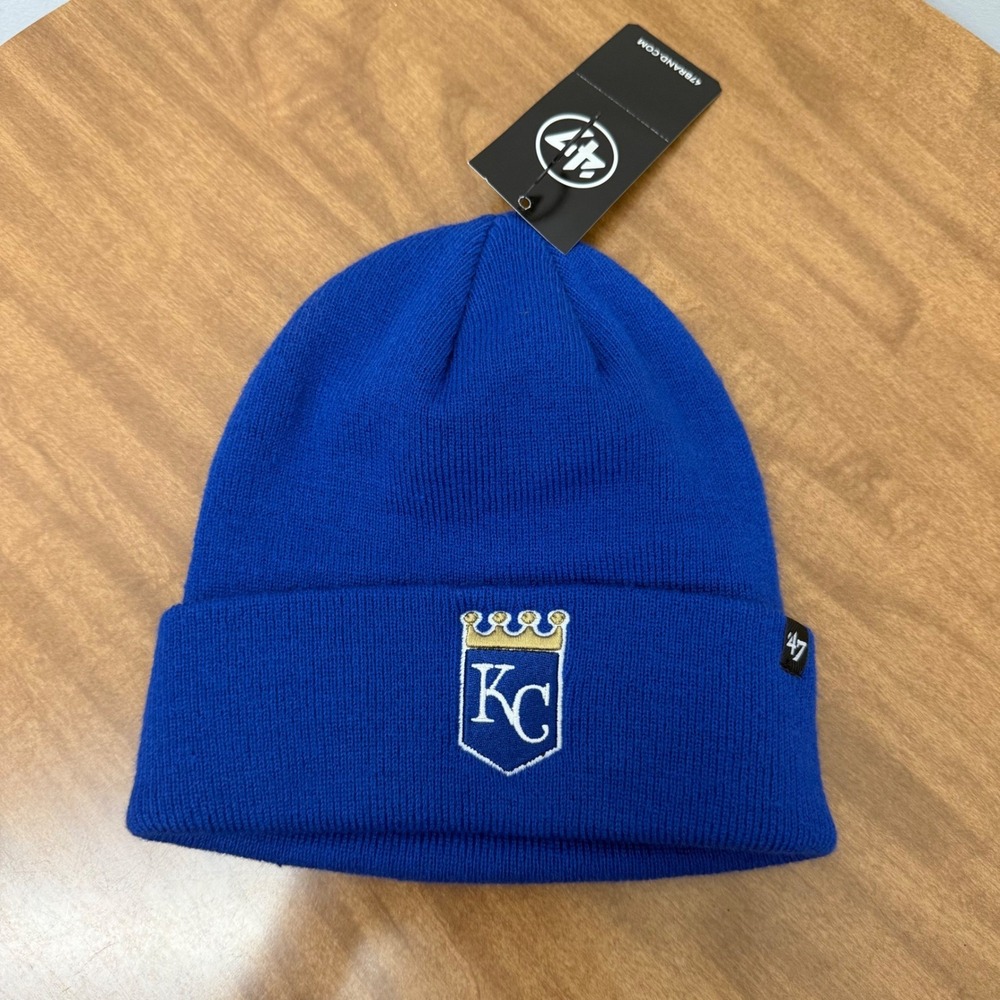 47 Brand Kansas City Royals Beanie Unisex OSFA Royal Blue Solid Cuffed Knit Hat